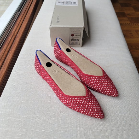 Rothy's | Shoes | New Rothys Red Apple Honeycomb Points Ballet Flats ...